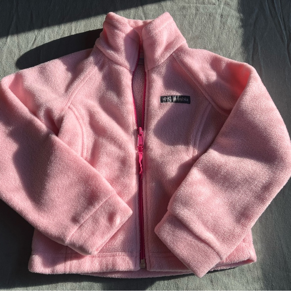 Kids Columbia Soft Pink Fleece Jacket